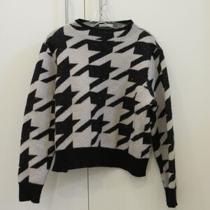 Kaily K Adorable Dog Tooth Sweater XL